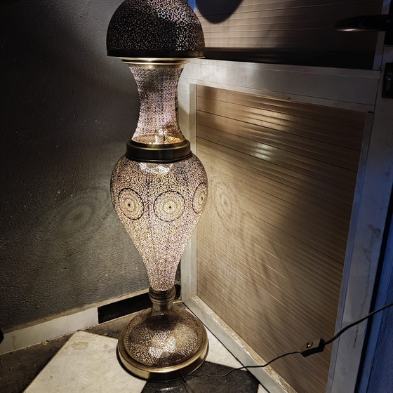 Image 1 of Marokkaanse handgemaakte vloerlamp: "Majestic Dome"