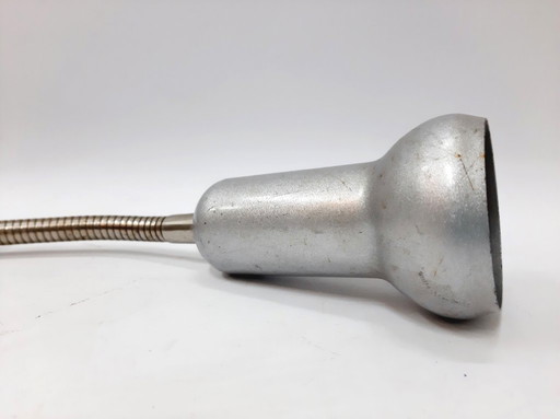 Vintage Scheinwerfer in Grau Lampe, Strahler, Drehlampe, Industriebeleuchtung