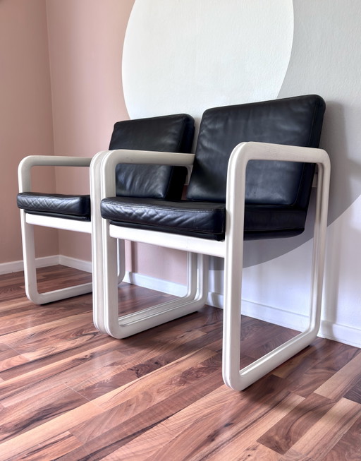 2 Sessel Rosenthal Studio-Linie 1970er Armlehnstühle