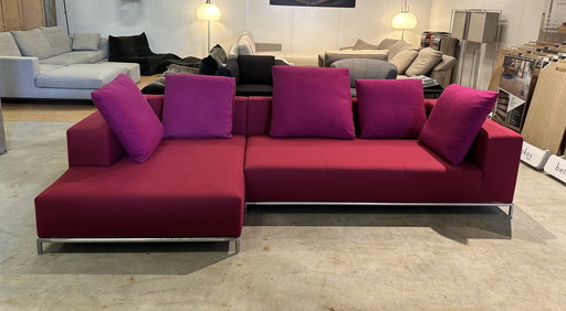 B&B Italia Fucsia Ecksofa Rot/Rosa