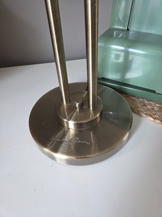 Image 1 of Lampe de table vintage iconique à deux bras, conçue par le célèbre designer néerlandais Jan des Bouvrie