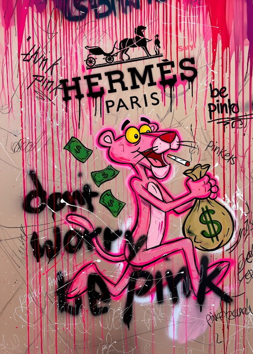 Pink Panther and Hermes Pop Art Picture