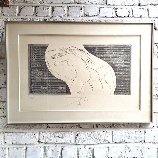 Lithograph Pierre-Yves-Trémois "Le sacre du Printemps" 75'