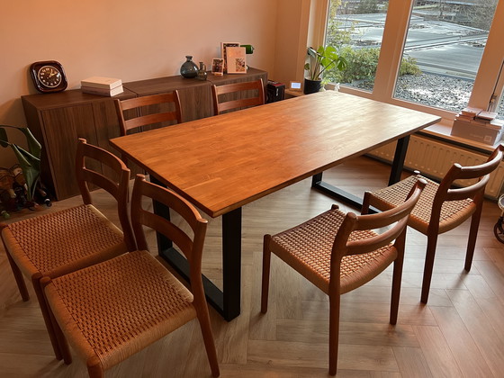 Image 1 of 6 Niels Otto Møller stoelen model 84 perfecte staat 