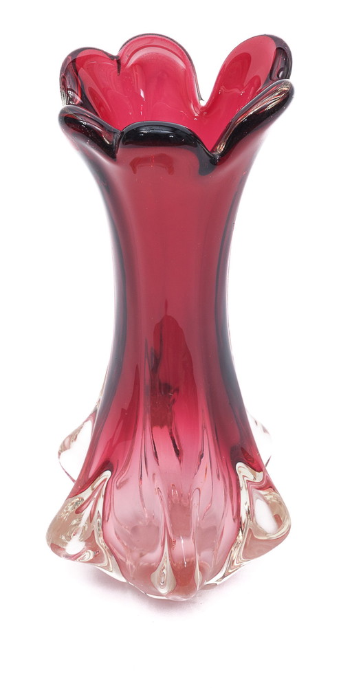 Vase Murano "Chambord" Rouge