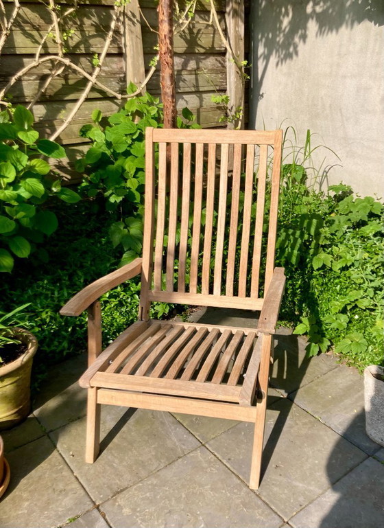 Image 1 of Klassiek Engelse Gloster Garden Lounge chair, zware kwaliteit teak