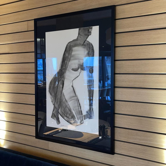 Georges (géo) De Vlamynck, Femme Nue Abstraite, Fusain Encre Craie sur Papier Mouillé – Peintures et dessins (photo 10 of 17)
