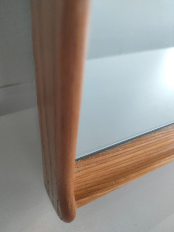 Image 1 of Grote vintage unieke Scandinavische stijl spiegel ('vierkant').