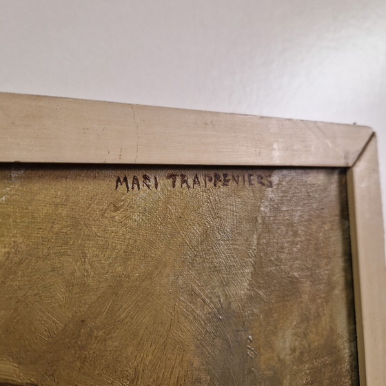 Image 1 of Óleo sobre lienzo Mari Trappeniers pintura antigua