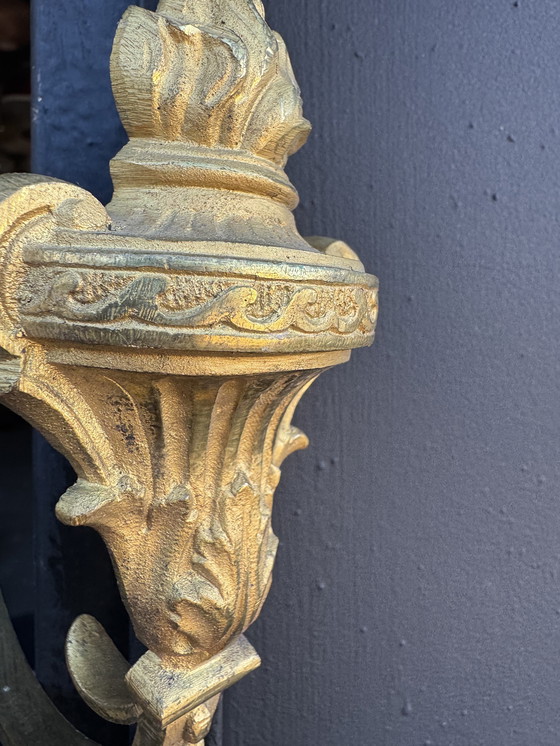 Image 1 of Louis XVI vergoldete Bronze-Raffhalter