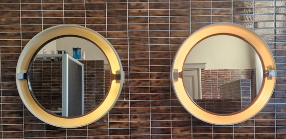 Image 1 of Vintage Cradle Mirror Set With Lights