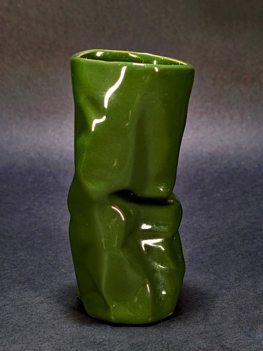 Belgische D&M Designvase – Grüne Keramik – 90er Jahre – vazen, Ceramic