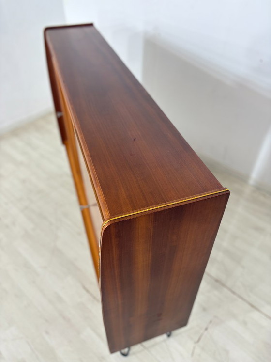 Image 1 of Mid-Century Highboard / Vintage Sideboard / Display Cabinet / Living Room Cabinet – 1960s