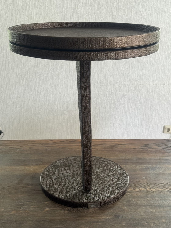 Original Fendi Beistelltisch – Beistelltische, Leather, Metal (photo 5 of 15)