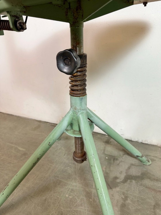 Image 1 of Green Industrial Workshop Chair, 1950s