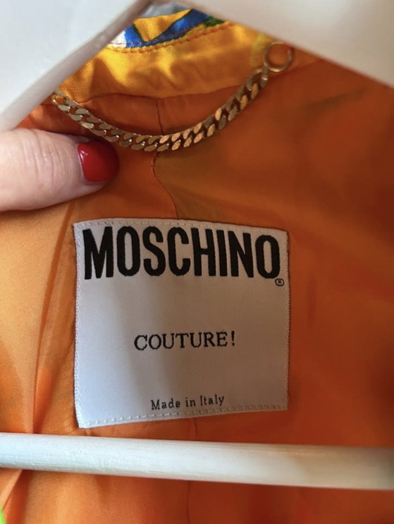 Image 1 of Vintage Moschino Couture! 100% Silk Made in Italy – Rare