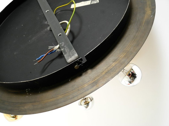 Image 1 of Original 1970s large Cosack Sputnik Space Age ceiling lamp in brass color