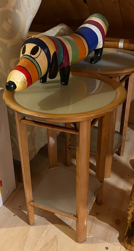 Image 1 of 2x table d'appoint Giorgetti, haute