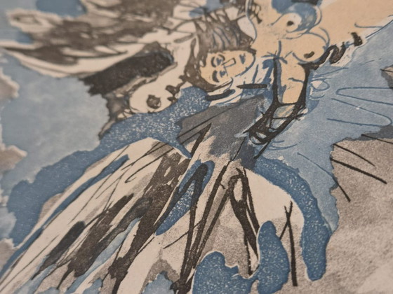 Image 1 of Orfeo Tamburi, "Zonder titel." Kleurenets. Gesigneerd en genummerd in potlood (Exemplaar 91/100) op de voorzijde.