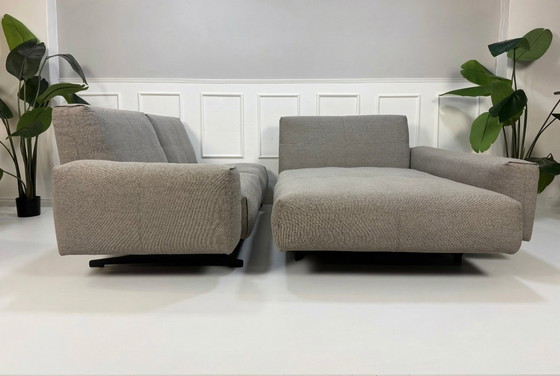 Image 1 of Canapé d'angle design Rolf Benz 50 en tissu gris
