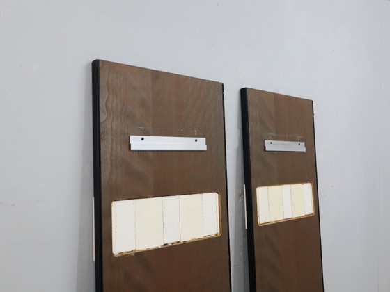 Image 1 of Vintage minimalistische wandspiegel kapstokset ITALIË jaren 70