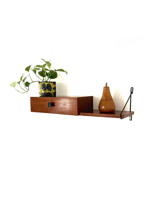 Pensile vintage in teak, Die & Flur anni '60 – Diele & Flur, Armadi a muro, Wood, Metal (photo 3 of 11)