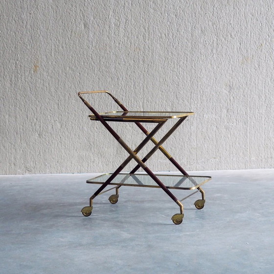 1950s Italian Bar Trolley, Attributed to Cesare Lacca – Bar carts, Wood (photo 14 of 19)