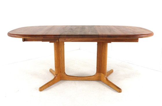 Image 1 of Glostrup oval 2x extendable dining table Danish design