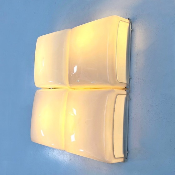 Image 1 of Set van 4 Cnosso wandlampen van Angelo Mangiarotti voor Artemide, jaren 60