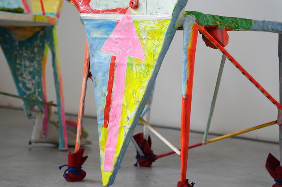 Image 1 of Set di 6 sedie Pop Art firmate da Guido Coletti (1995, firmate nel 2013)