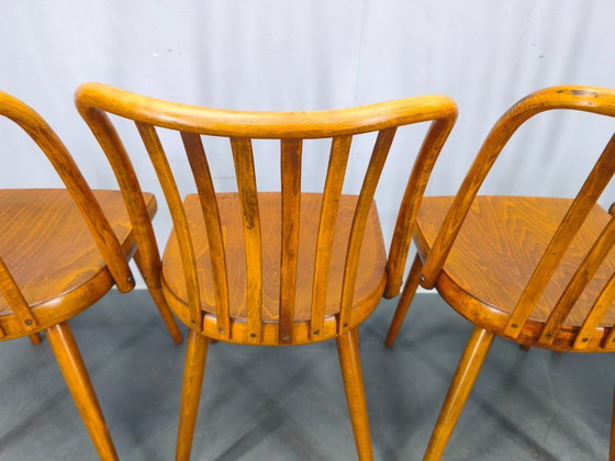 Image 1 of Antonin Suman per TON Dining Chairs, anni '60, set di quattro