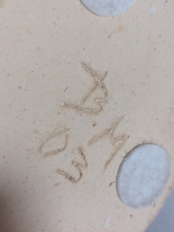 Image 1 of Vintage artist's ceramic twin vase ceramic vase