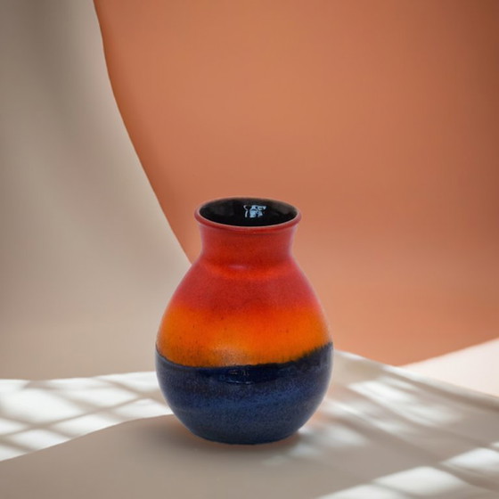 Image 1 of Dümler & Breiden 122/17 Vintage Vase – Tri-Color West Germany Ceramic Art