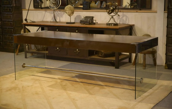 Scrivanie design in melaminico, vetro e cromo anni '80 (photo 2 of 10)