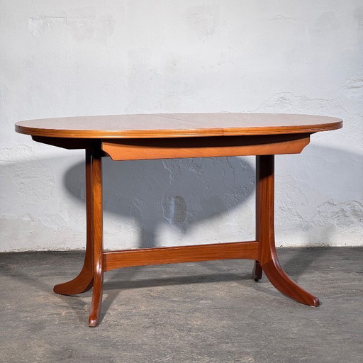 Parker Knoll Oval Extendable Teak Dining Table, 1960s