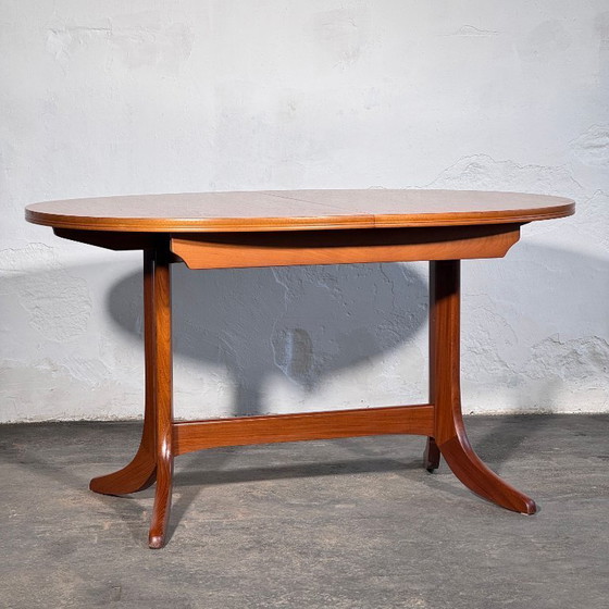 Image 1 of Parker Knoll Oval Extendable Teak Dining Table, 1960s