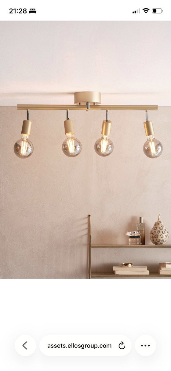 Image 1 of Lampada da soffitto Jotex Persson color oro