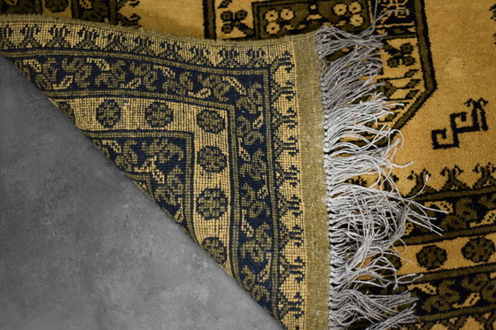 Image 1 of Handgewebter orientalischer afghanischer Gold-Ersari-Teppich, 1930er Jahre