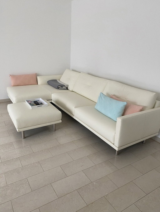 Canapé design de WeibelWeibel/Suisse – 3 5 zitsbanken, Leather, Aluminium