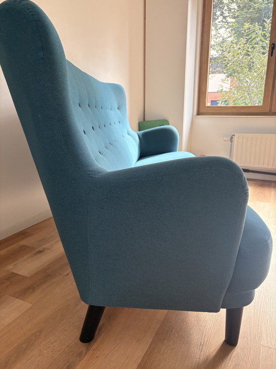Petrol Blue 3-Seater Sofa – 3-5 seaters, Other (photo 6 of 8)