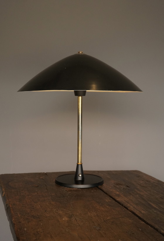 Image 1 of Vintage Table Lamp Attributed to Lyfa, Denmark, 1950s