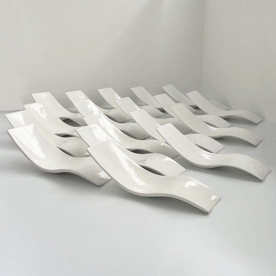 Image 1 of Paire de bains de soleil par Charles Zublena pour Les Plastiques De Bourgogne, 1960s