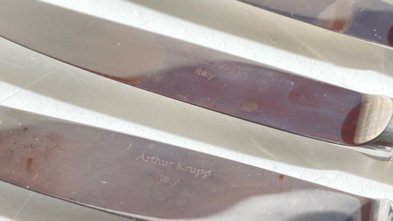Image 1 of 8 Couteaux de Table A. Krupp Italy Vintage