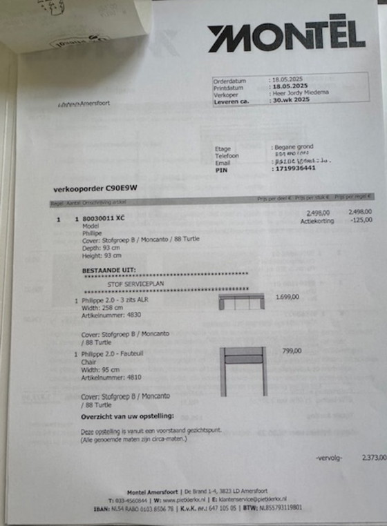 Image 1 of Sofá 3 plazas + sillón en estado nuevo