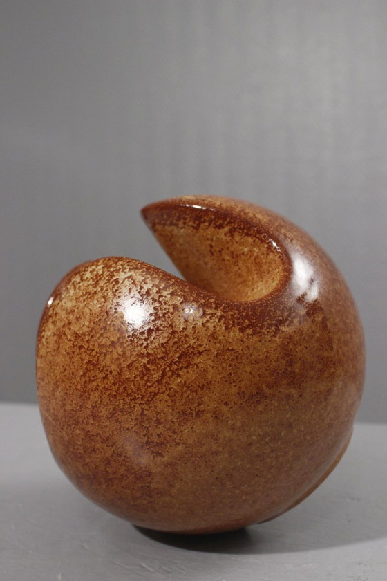 Image 1 of Roberto Rigon & Bertoncello Ceramiche - Rare trilobed sphere vase, Italy, 1970s