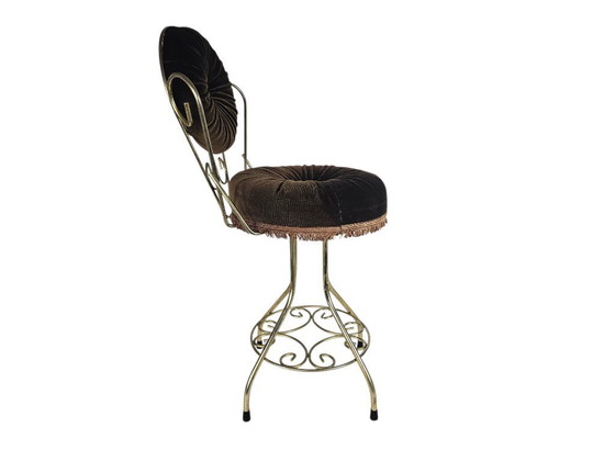 Image 1 of Sedia vintage in stile Chiavari, metallo, ottone, anni '50