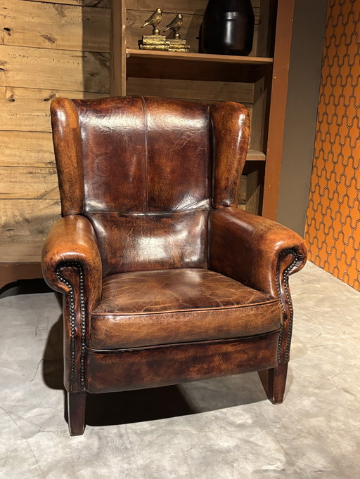 Schapenleren Dng Oorfauteuil