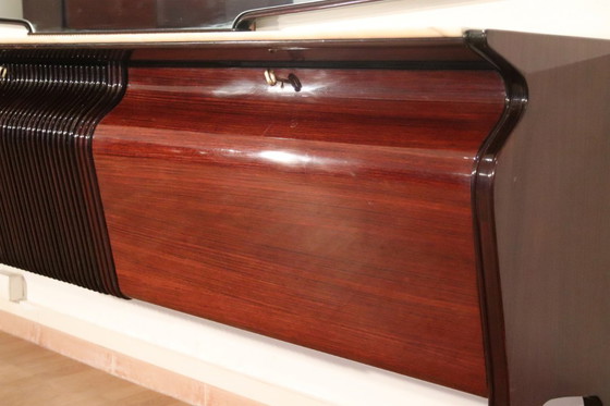 Image 1 of Credenza di metà secolo di Osvaldo Borsani, mogano, palissandro e onice, Italia, anni '50