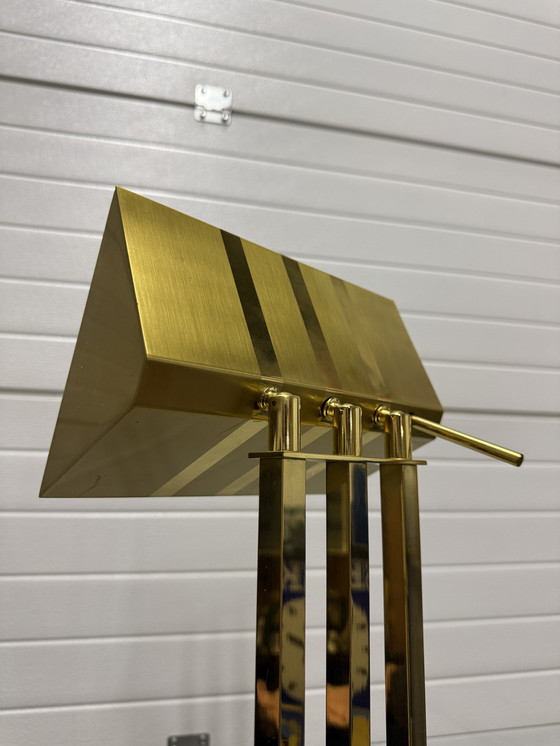 Image 1 of Lampada da terra Lustrerie Deknudt Hollywood Regency color oro