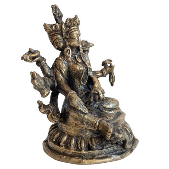 Ushnishavijaya – Boeddhistisch bronzen beeld lot 144 – Beeldhouwkunst (photo 2 of 8)